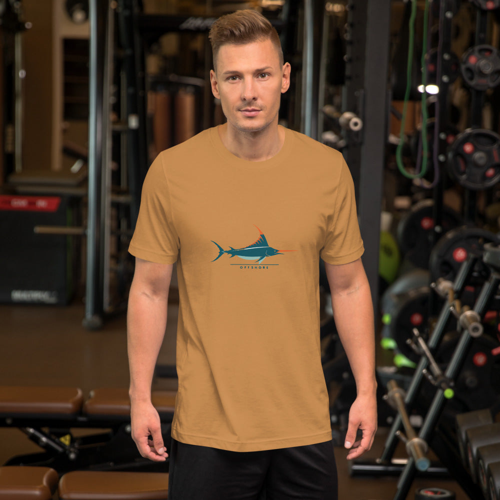 Saltwater Sailfish Icon tee mockup 5