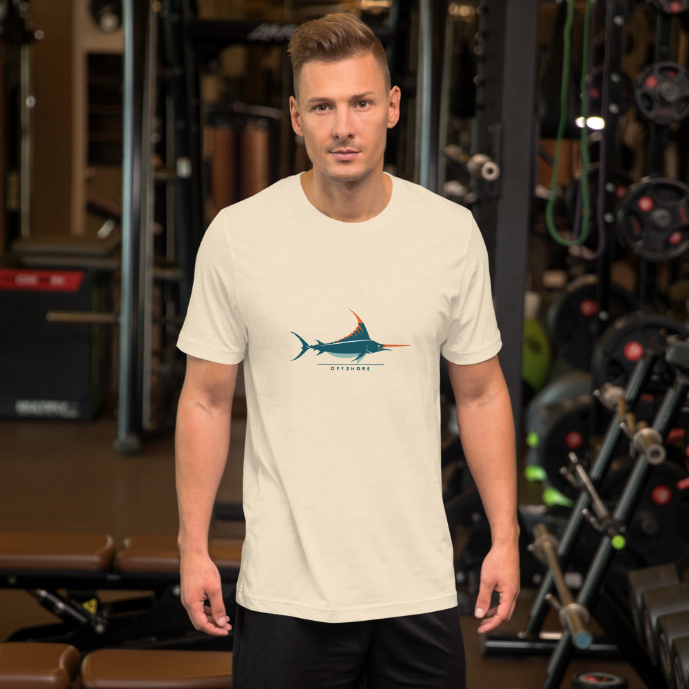 Saltwater Sailfish Icon tee mockup 11